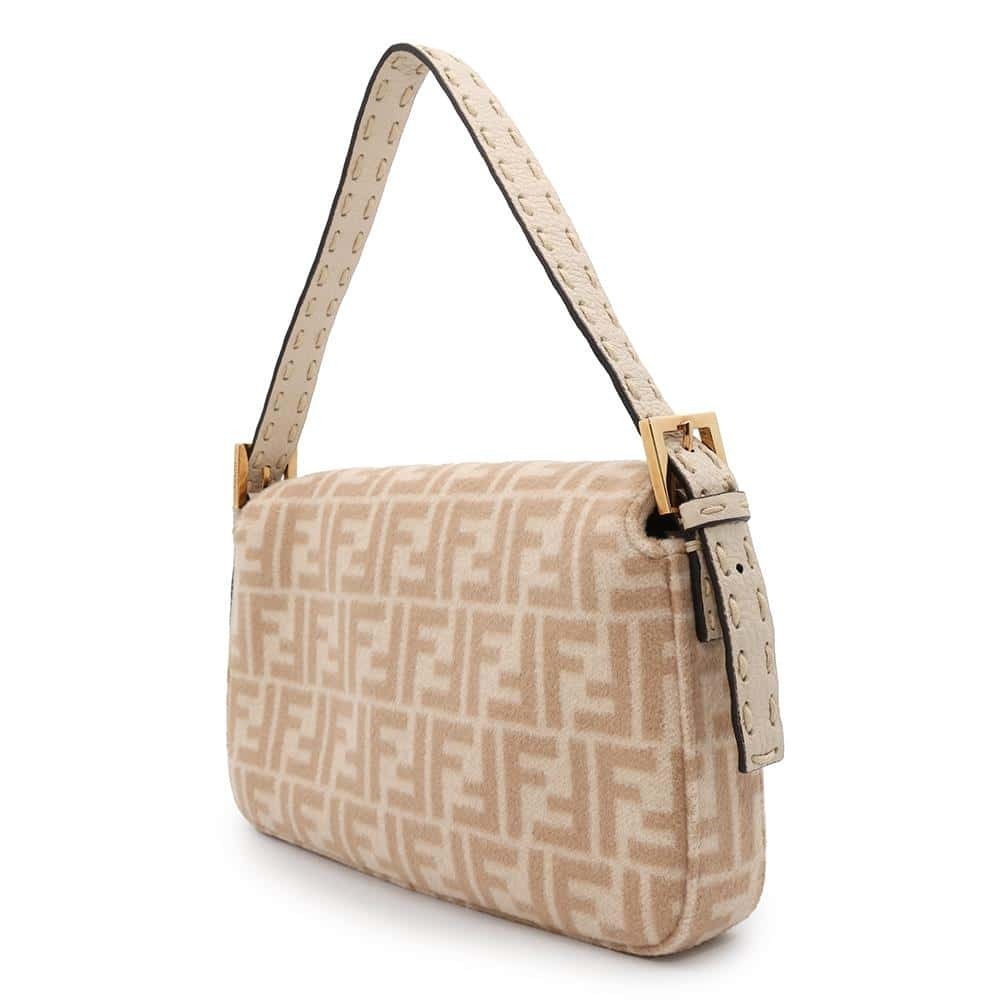 Fendi Zucca Baguette Wool Handbag - Picture 2 of 11